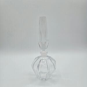 Vintage Art-Deco Crystal Perfume Bottle with Stopper